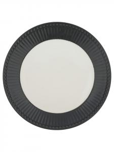 Тарелка для торта ALICE DARK GREY Серый Greengate