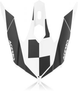 Пик защитный Acerbis Steel Kinder/Eclipse для шлема, черный/белый