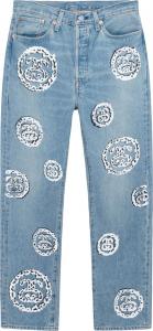 Джинсы Stussy x Denim Tears 501 Jean 'Light Indigo', синий