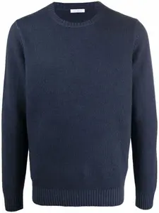 Кашемировый джемпер с круглым вырезом Malo, синий