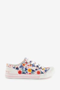 Белые хлопковые кроссовки Jazzin Malden с цветочным узором Rocket Dog, белый