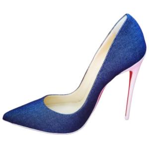 Christian Louboutin Туфли на высоком каблуке CL So Kate Slim Heel 12 см, женские, синие