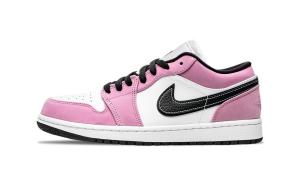 Jordan Баскетбольные кроссовки Air 1 Blackberry Powderberry Support Low Top Vintage, унисекс, розовые, черные