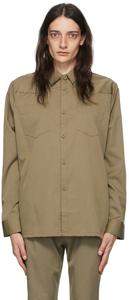 Коричневая шерстяная рубашка HOPE