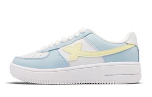 XTEP Кроссовки Air Force One с антискользящей амортизацией, износостойкие, низкие, для скейтбординга, унисекс, синие, белые, желтые