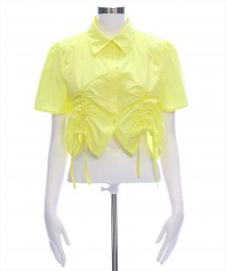 Рубашка с короткими рукавами и завязками