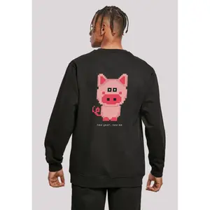 Толстовка F4NT4STIC "Новогодняя вечеринка Happy People Only", принт, черный