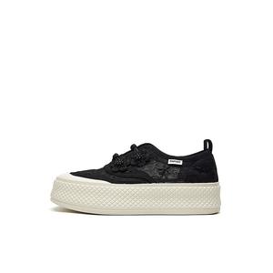 Кеды DAPHNE Skateboard Shoes Women's Low-Top, черный
