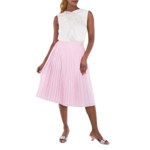 Барберри Розовый Моряк Шелковая подкладка Складчатая юбка Burberry