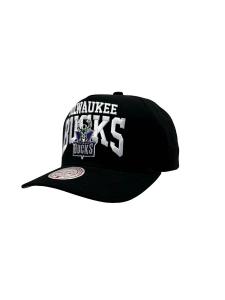 Бейсболка Mitchell & Ness Milwaukee Bucks Big Time Pro, черный