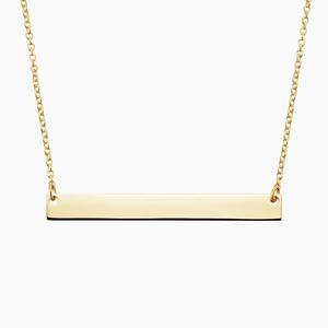 Подвеска в виде горизонтальной планки с возможностью гравировки Brilliant Earth