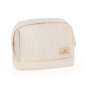 Косметичка Betlewski STELLA из эко-кожи полукруглая бежевая