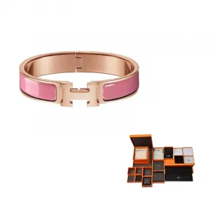 Клик h эмалевые браслеты women's HERMES