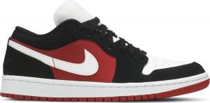 Кроссовки Wmns Air Jordan 1 Low Gym Red Black, красный