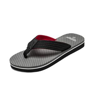 BOLE Серые мужские шлепанцы с резиновой подошвой устойчивые к скольжению и истиранию, цвет Gray