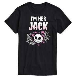 Мужская футболка Disney's Nightmare Before Christmas с рисунком I’m Her Jack, черный