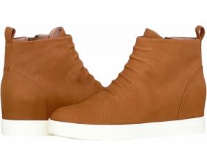 Ботинки-чулки Linea Paolo Ashley, женские, размер США 5, коньячная кожа, боковая молния, на платформе, модель KHD790, коричневый