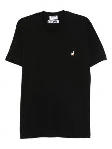Футболка с вышивкой Moschino, черный