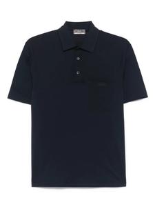 Рубашка поло с тисненым логотипом Herno, синий