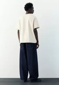 Футболка с коротким рукавом и принтом Pull&Bear, Sand