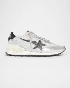 Кроссовки Marathon Retro Runner Golden Goose, цвет Silver Black