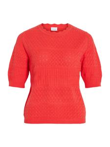 VILA Свитер 'VIMilos' красный