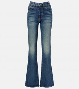 Джинсы Joan средней посадки прямого кроя Nili Lotan, Simon Wash