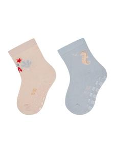 Sterntaler Носки ABS, комплект из 2 пар, Hello Sea, светло-розовые
