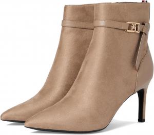 Женские ботильоны Tommy Hilfiger Sleek с острым носком и каблуком-шпилькой, выполненные из искусственной замши., Lite Glazie/Lite Glazie