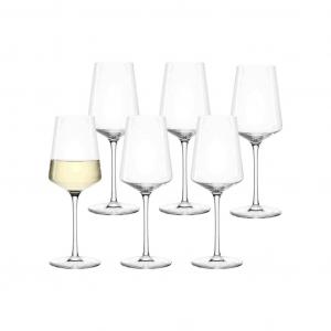 Бокал для белого вина Рислинг Puccini 400 мл, набор 6 шт., прозрачный Leonardo, прозрачный