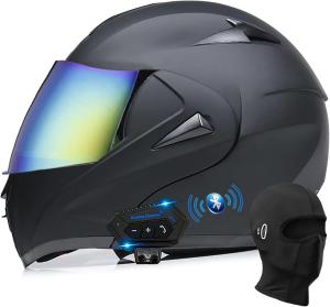 Шлем мотоциклетный Guenzo Bluetooth L, черный