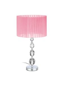 Настольная лампа розового/серебристого цвета - (В)54 x Ø29,5 см relaxdays