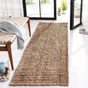 Ковер Safavieh Natural Fiber NF447 с толстым ворсом, 244х76 см, светло-коричневый