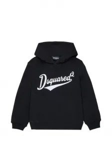 Толстовка с капюшоном и логотипом Dsquared2 Kids, черный