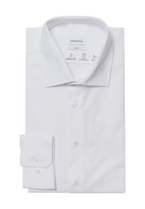 Деловая рубашка, воротник Кент, приталенный крой, мужская seidensticker, белый