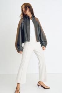 Расклешенные брюки со стрелками H&M, серый