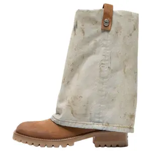 Acne Studios Ботинки до колена 5 см мужские серые