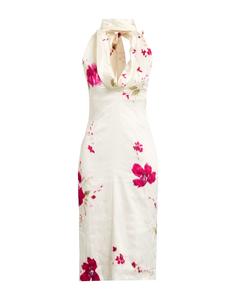 Платье миди Blumarine, айвори