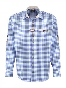 традиционная рубашка 420028-2602 синего цвета OS-Trachten