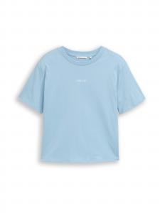 TOM TAILOR DENIM Футболка в светло-голубом цвете