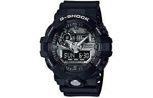 Мужские часы CASIO GA-710-1APR серии Dual Display с жидкокристаллическим и аналоговым дисплеем черные