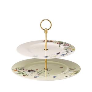 Этажерка Brillance Grand Air, 2 предмета Верхняя тарелка 28 см / Нижняя тарелка 33 см Rosenthal, красочный