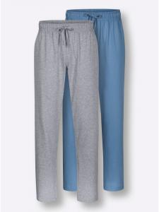 WITT WEIDEN Длинные брюки серого меланжевого цвета + средне-синий