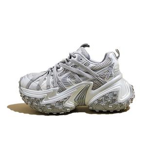 Женские кроссовки с низким верхом и массивной подошвой, амортизирующие, противоскользящие, износостойкие, с поддерживающим покрытием и ударопрочностью GULIA, White