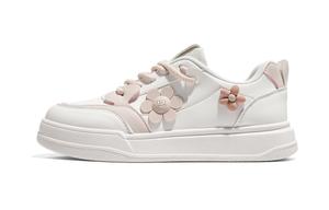 Нескользящие износостойкие низкие кроссовки для женщин RENBEN, Pink White