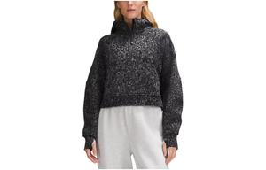 Свободная худи с полумолнией из серии Scuba для женщин Lululemon, черный/BLK