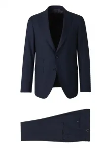 Костюм с карманами Scabal, синий