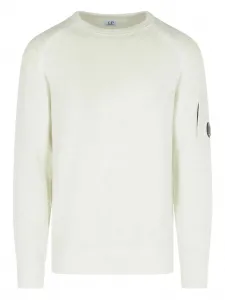 Свитер с нашивкой-логотипом C.P. Company, белый