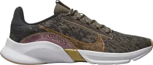 Кроссовки Nike Wmns SuperRep Go 3 Next Nature Flyknit Premium 'Olive Grey Metallic Copper', серый