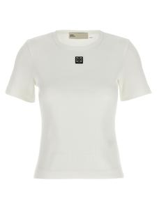 Футболка с логотипом-табличкой Tory Burch, белый